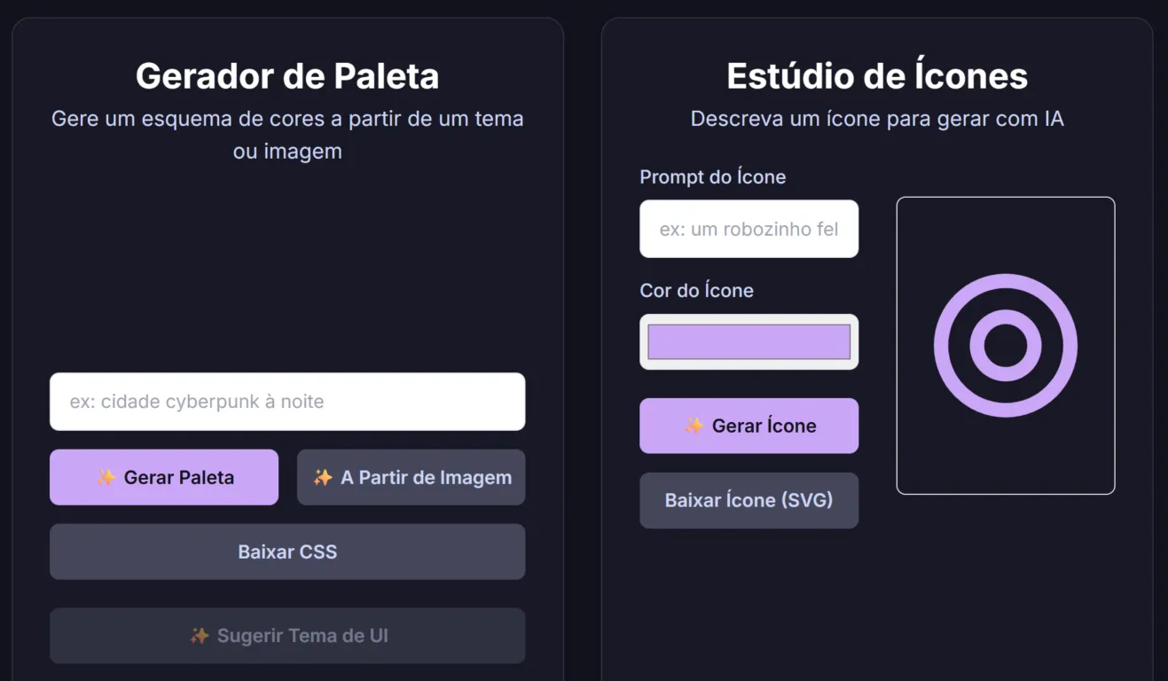 Screenshot do site Criação de Identidade Visual