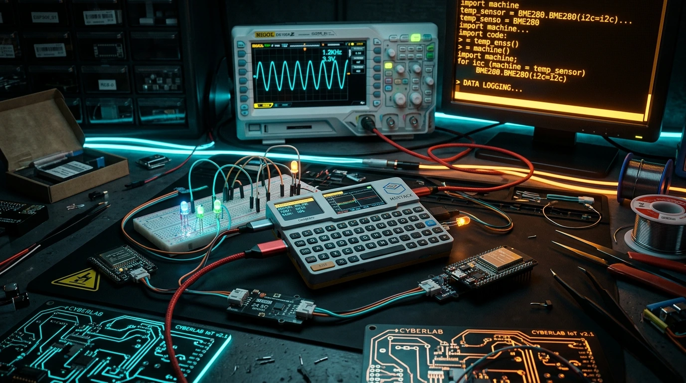 Screenshot do site M5Stack Ecosystem • Portáteis ESP32