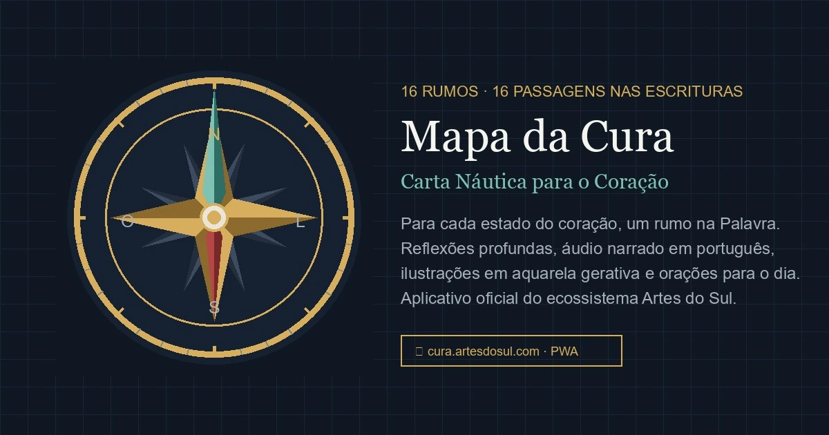 Screenshot do site Mapa da Cura • Carta Náutica PWA