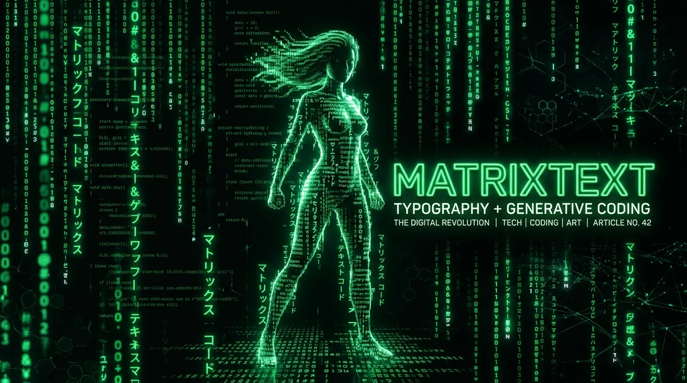 Screenshot do site MatrixText • ASCII & Glyph Studio