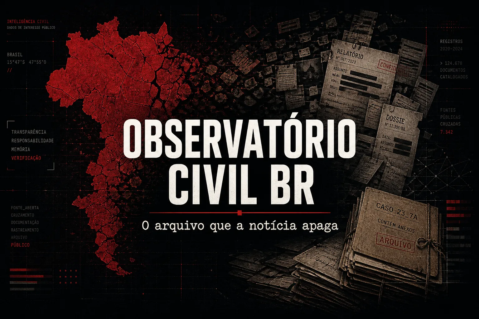 Screenshot do site Observatório Civil Brasil