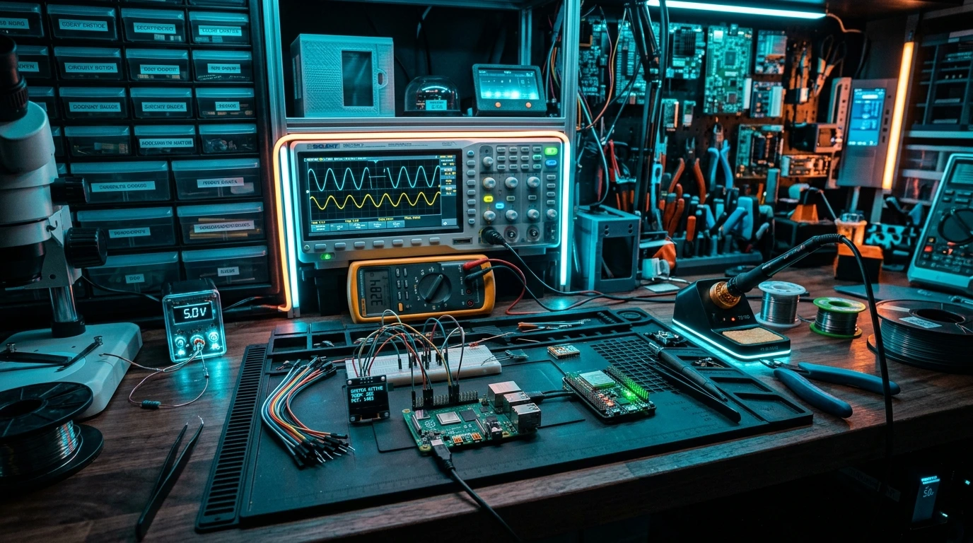Screenshot do site Oficina Maker • Bancada IoT