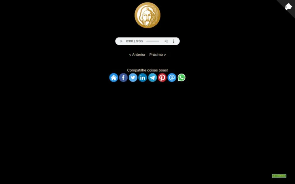 Screenshot do site Catequese para Adultos