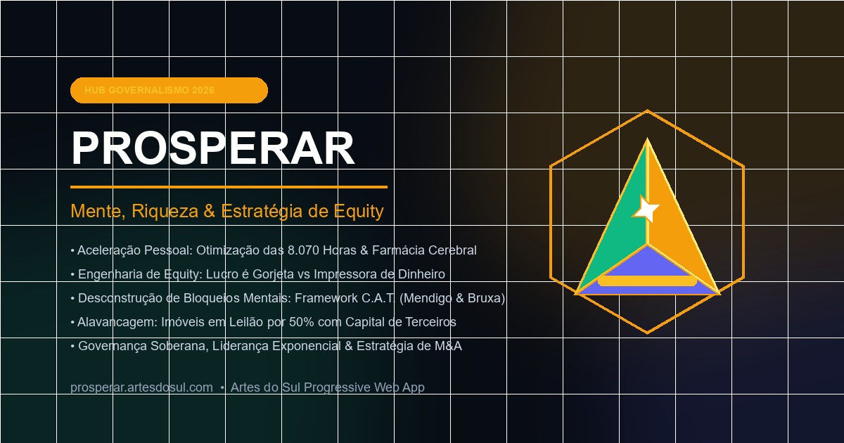 Screenshot do site Prosperar · Governalismo & Equity PWA